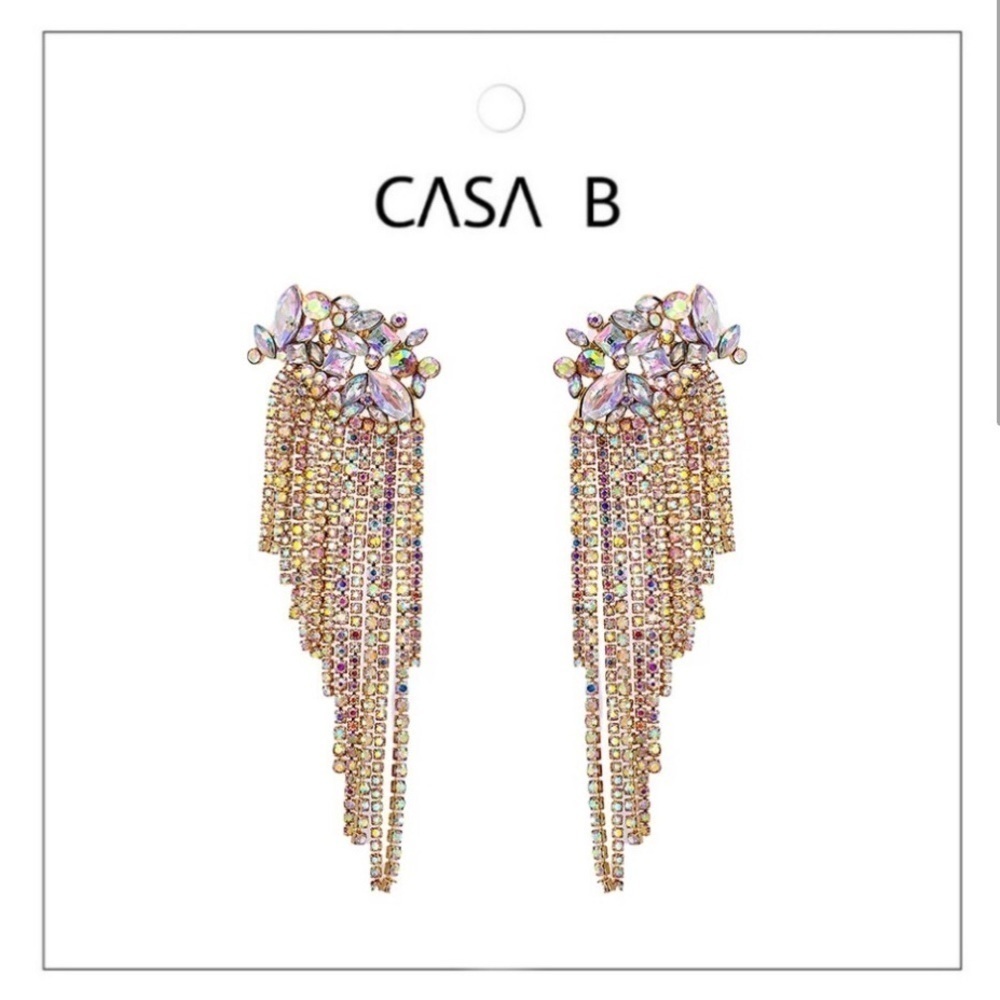 5⭐️CASA B | Marchesa Crystal Duster Earrings